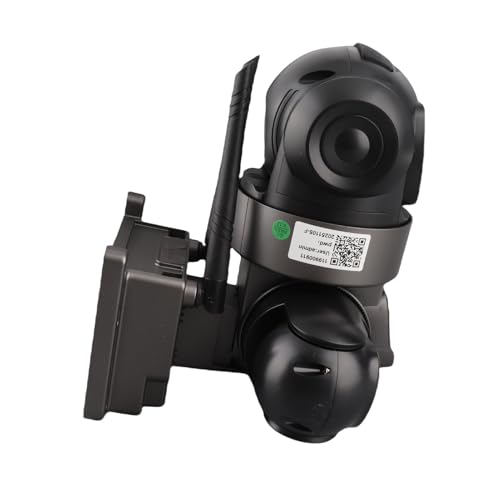 Dpofirs Telecamera di Sicurezza da Esterno con Triplo Obiettivo, a 3 Telecamere 2K con Vista a 360°, Pannello Solare da 8 W, Batteria da 8000 MAh, Rilevamento del Movimento AI,