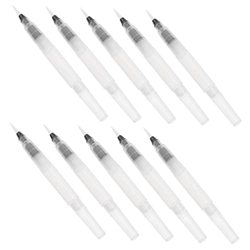 jojofuny 10個水彩マーカー 水彩用水性ペン 細字 ブラシペン 顔料インク対応 練習用 美術学生や趣味の絵画制作に適した ペイント