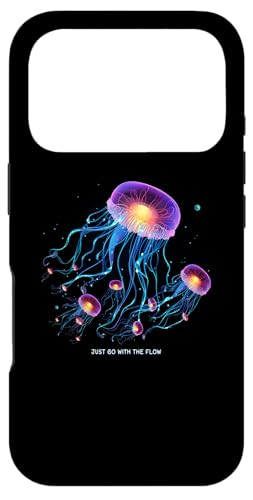 Awesome Cute UnderWater Fish Sea Just Go With Flow JellyFish �X�}�z�P�[�X iPhone 17 Pro �p