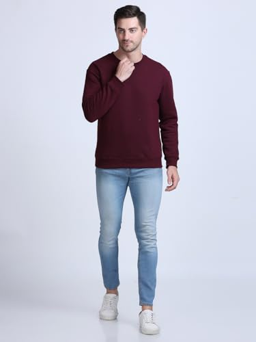 Image of SPUNN Men's Cotton Round Neck Full Sleeves Sweatshirt.
