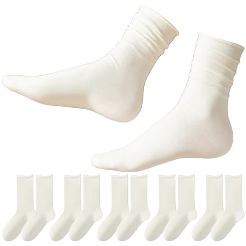 Women's Slouchy Thin Cotton Seamless Socks Cute Summer Soft Fashion Athletic Casual Above Ankle Crew Socks Gifts