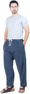 CandyHusky Men's Cotton Joggers - Comfortable Baggy Sweat Pants, Casual Elastic Waist Lounge Pajama Yoga Pants