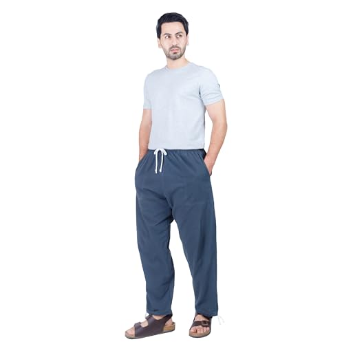 CandyHusky Men's Cotton Joggers - Comfortable Baggy Sweat Pants, Casual Elastic Waist Lounge Pajama Yoga Pants