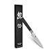 Shun Classic 4" Paring Knife with Ebony PakkaWood Handle and VG-MAX Blade Steel; Slightly Larger Paring Knife for Controlled, Precise Movements; Perfect for Paring, Trimming, and Peeling