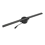 TIKATARER 3D Hologram Fan, 16.5in 2000x224 Resolution WiFi 3D Projector with 224 LED Light Beads for Businesses Stores Parties Bars Advertising Events Trade Shows 100‑240V (UK Plug)