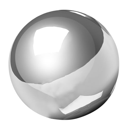 ibasenice Garden Sphere Mirror Finish Reflective Ball Stainless Steel Gazing Globe Portable Yard Decor