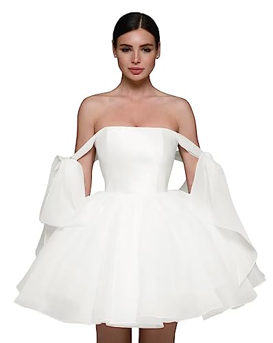 Short Homecoming Dresses for Women Organza Wedding Dresses for Bride Ball Gowns Formal Cocktail Dresses