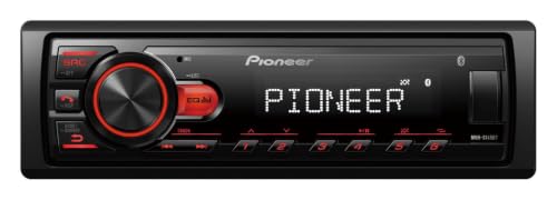 Autoestereo Pioneer, S/CD, Conectividad UBS y Bluetooth, Color Negro, Modelo MVH-S145BT