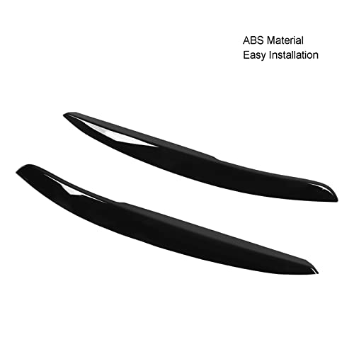 Substituição da Pálpebra do Veículo Preto Brilhante da Sobrancelha do Farol para Mk5 6r 6c 2010-2017