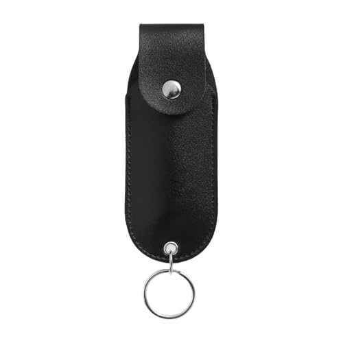 Funda protectora de piel sintética ligera para aerosoles de pimienta en miniatura, para estuche de pimienta resistente a la intemperie