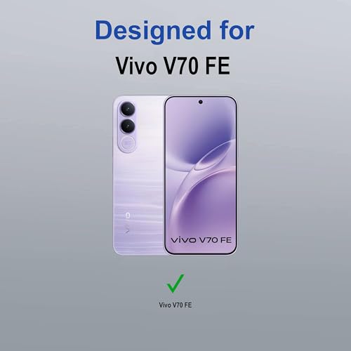 Image of Zapcase Back Case Cover for Vivo V70 FE | Magnetic Case with Built-in Metal Ring | Supports MagSafe Charger, Wallet & Car Mount | Shockproof Hybrid PC + TPU | Black