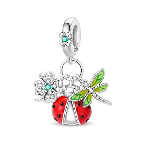 Image of 925 Sterling Silver Charms,Hypoallergenic Beads,Compatible with Pandora Bracelets and Necklaces,Women Holiday Gift Pendants