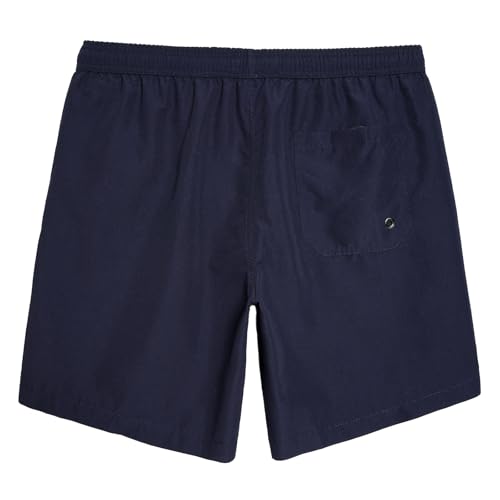 maamgic Mens 7 inch Mens Swim Trunks with Mesh Lining Quick Dry Board Shorts Mens Bathing Suits Solid Navy Medium