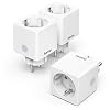 Hama WLAN Steckdose Advanced 3er Pack, Mini Plug, (smarte ohne Hub, WiFi für Sprach- u. App-Steuerung, für z.B. Weihnachtsbeleuchtung, Weihnachtsdeko, Ventilator, 3680W, 16A) weiß