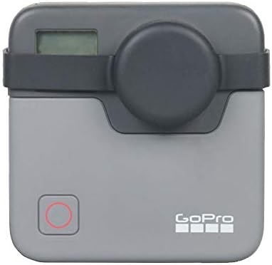 Gonine Lens Cap for Gopro Fusion, Silicone Camera Lens Protector Cover Compatible with GoPro Fusion 360-Degree Action Camera (Black).