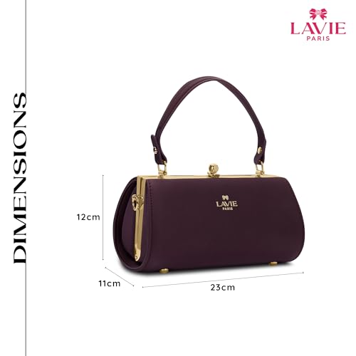 Image of LAVIE PARIS Women's Dorie Frame Satchel Bag | Satchel Handbag for Work | Ladies Purse | Stylish Shoulder Bag | Gift for Women