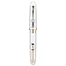 Jinhao 9019 DaDao Series Fountain Pen, Size 8 Extra Fine Nib with Large Ink Converter, Transparent Clear Design Smooth Writing Pen (Gold Trim)