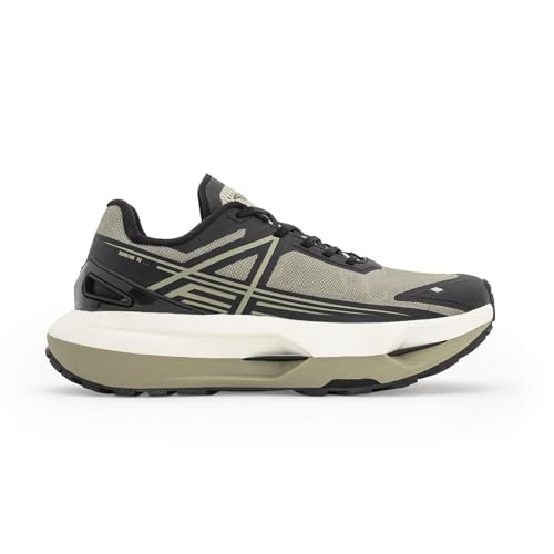 Image of Red Tape Men's Sneakers Black Grey Mesh TPU Round Toe Lace-Up