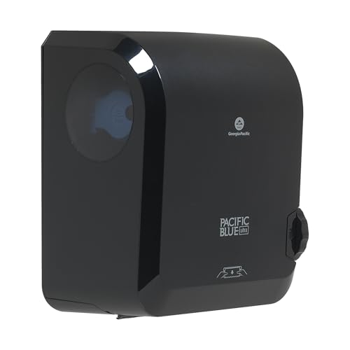 Georgia-Pacific Pacific Blue Ultra 8' High-Capacity Mechanical Touchless Paper Towel Dispenser by GP PRO (Georgia-Pacific), Black, 59589, 12.9' W x 9' D x 16' H, 1 Dispenser