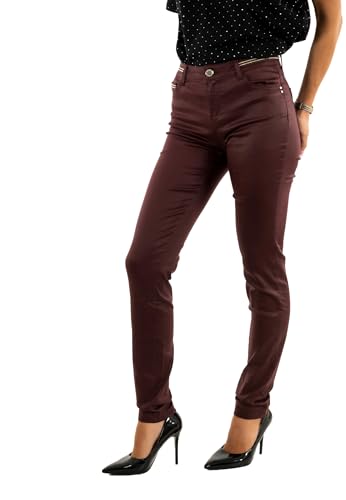 Morgan 212-palona Pantalones de Mujer, Ciruela M, 40