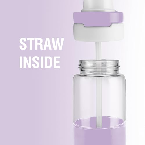 Image of MILTON Navi 800 2-in-1 Lid Sip or Gulp Water Bottle 800 ml | Sturdy Handle I BPA Free| Food-Grade | One-Touch Open | Leak-Proof | Ideal for Office, School, College, Gym, Violet