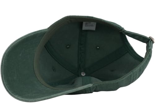 Image of Vintage Washed Cotton Baseball Caps Men Women Adjustable Unstructured Low Profile Dad Hat