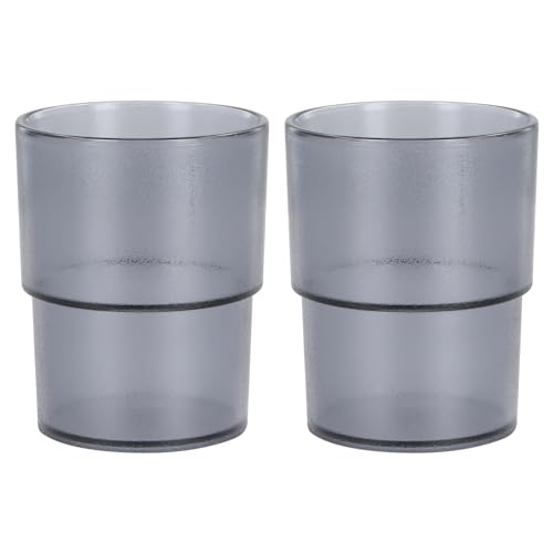 Wisebom 2 vasos para cepillo de dientes de polipropileno, vaso para cepillo de dientes, soporte para cepillo de dientes, apilable, vaso de enjuague bucal, vaso de agua, vaso de cerveza, vaso de