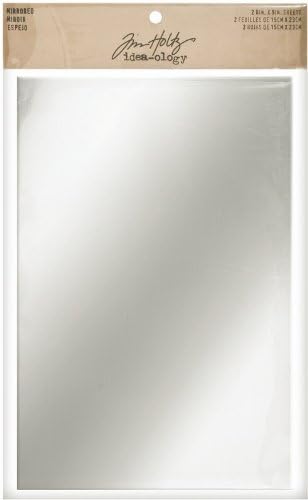 Tim Holtz Idea-ology TH93029 Mirrored Sheets, 2 Sheets, 6 x 9 Inches, Polystyrene
