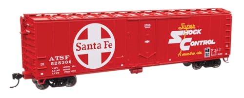 Walthers Mainline 910-2845 HO Scale 50' PC&F Insulated Boxcar - Ready to Run - Santa Fe #525306