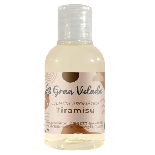 Gran Velada - Esencia Aromatica Tiramisu 50 ml | Esencia de Alta Pureza | Ideal para Jabones, Velas y Perfumes | Aroma Natural