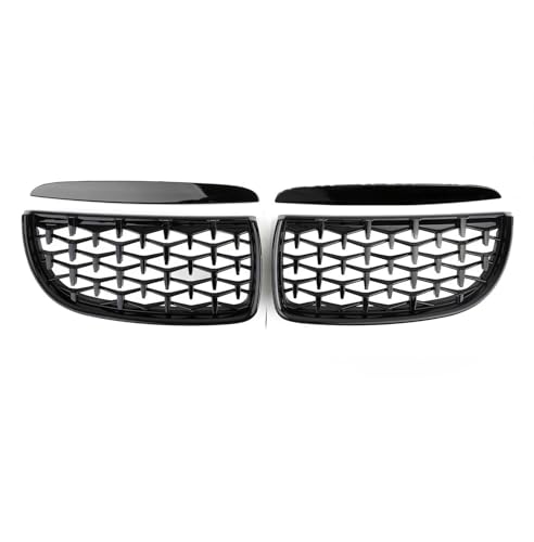Calandre de Sport en Diamant pour BMW E90 E91 Finition Luxe Look Gloss Black Dynamic