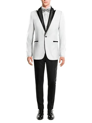 Veste de costume Kromoc haut de gamme pour homme avec finitions revers en pointe