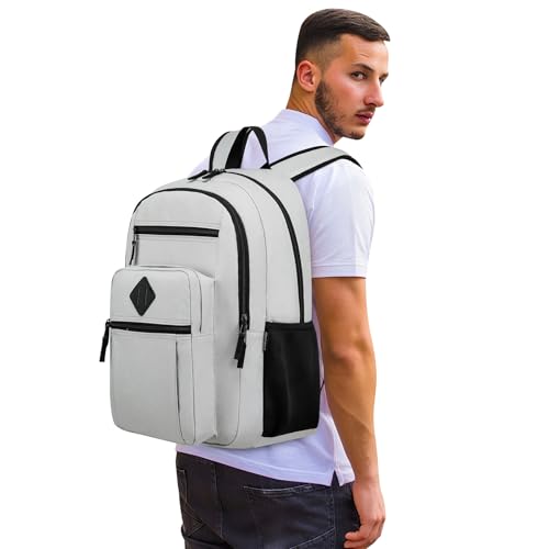 Image of ZUBOND Backpack for School, Lightweight Boys Girls Backpack Fits 17.3 Inch Notebook, Water Bottle Pocket - Ideal for Teens, College Students, Adults