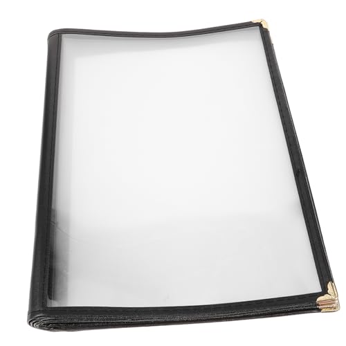 Alipis Menu Book Protective Cover PVC Restaurant Menu Folder A4 Display Marked Versatile Practical