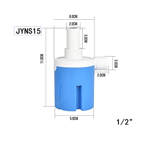 Válvula de bola flotante para tanque de agua JYNS-15 con control automático de 1/2" 5