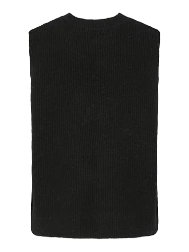 Chaleco de punto negro PIECES PCSILLY con diseño elástico suave S 4