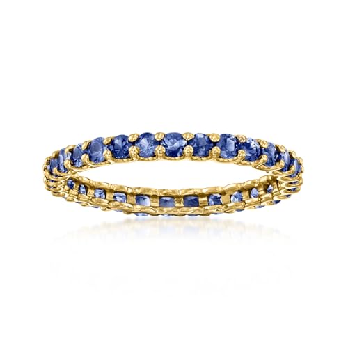 Ross-Simons 1.20 ct. t.w. Sapphire Eternity Band in 14kt Yellow Gold