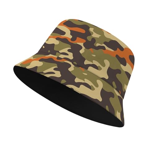 Image of Cool Bucket Hat Beach Sun Hat Beach Fishing Hat for Men Women Teens, Reversible Double-Side-Wear