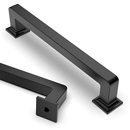 Asidrama 10 Pack 5 Inch(128mm) Matte Black Kitchen Cabinet Handles, Cabinet Pulls Kitchen Cabinet Hardware Cupboard Handles Drawer Handles Dresser Pulls by Asidrama - Used condition - CA$16.76
