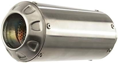 Hotbodies Racing MGP Growler Slip-On Exhaust (Stainless Steel with Stainless End Cap) for 17-18 Suzuki SV650