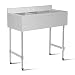 Giantex 3 Compartment Sink Kitchen Prep & Utility Sink Heavy Duty Stainless Steel Commercial