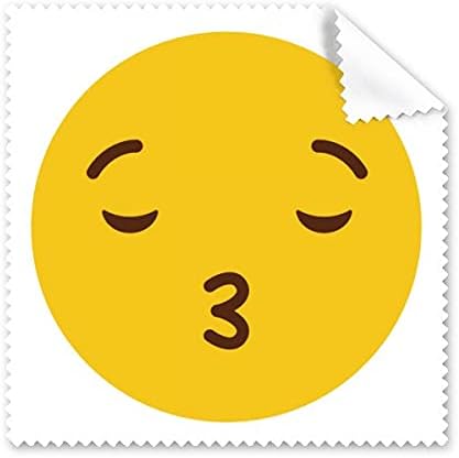 Kiss Love Yellow Cute Online Chat Cleaning Cloth Phone Screen Glasses Cleaner 5pcs image 2