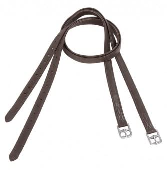 USG Soft - Correa para estribos (Piel, 140 cm), Color marrón