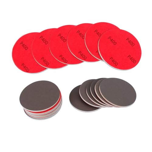 EINCORN Pack of 20 Flexible Sanding Pads for Wood Metal and Auto Body Repair Soft Sponge Sandpaper Discs