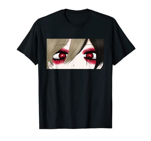 Angura Kei Dark Japanese Aesthetic Gothic Anime Girl Eyes T-Shirt
