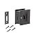 Privacy Sliding Door Lock with Pull, Solid Brass Pocket Door Privacy Lock, Matte Black, 1 Pack