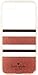 Kate Spade Flexible Hardshell Case for iPhone 7& 8 Charlotte Stripe Rose Gold Foil/Rose Gold Glitter