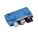 CHARMING TAILOR Clutch Evening Bag Elegant Pleated Satin Formal Handbag Simple Classy Purse for Women (Blue Atoll)