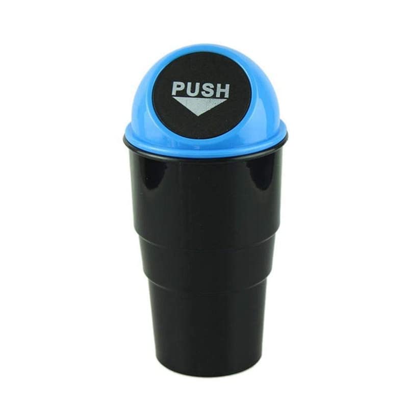 Red Champion Car Interior Accessories Mini Swing-Lid Plastic Car Trash Bin Compact Car Garbage Bin (Multicolor)-image-18