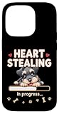 Fácil instalación Corazón Schnauzer perro divertido regalo Schnauzer cachorro Carcasa para iPhone 14 Pro